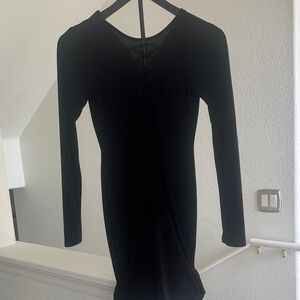 motel rocks long sleeve black dress Black Long Sleeve Maxi Dress